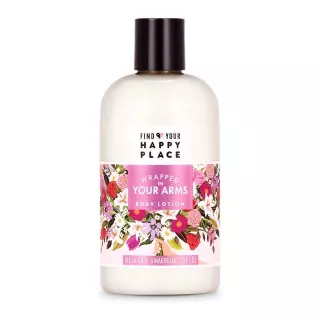 WHOLESALE FIND YOUR HAPPY PLACE WRAPPED IN YOUR ARMS BODY LOTION 10 OZ - BLUSH ROSE & MAGNOLIA - 48 PIECE LOT