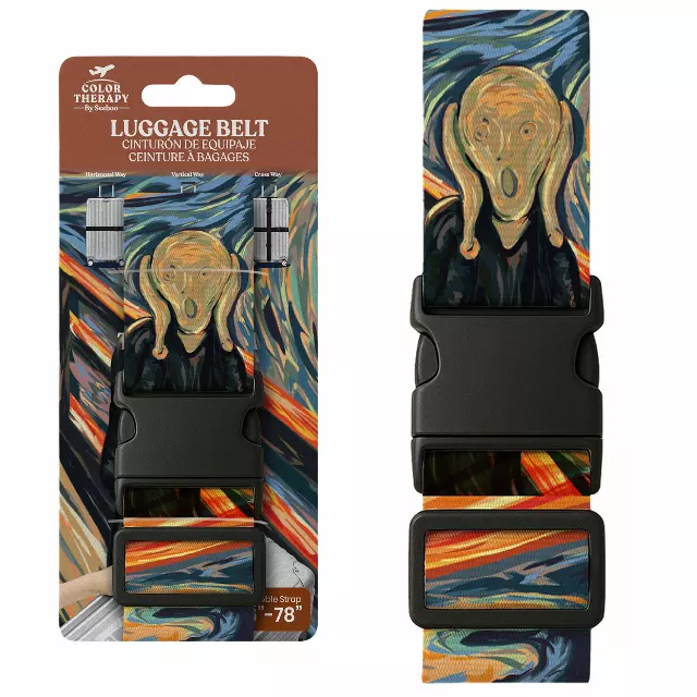 Adjustable Luggage Strap – Heavy-Duty Suitcase Travel Belt — Scream