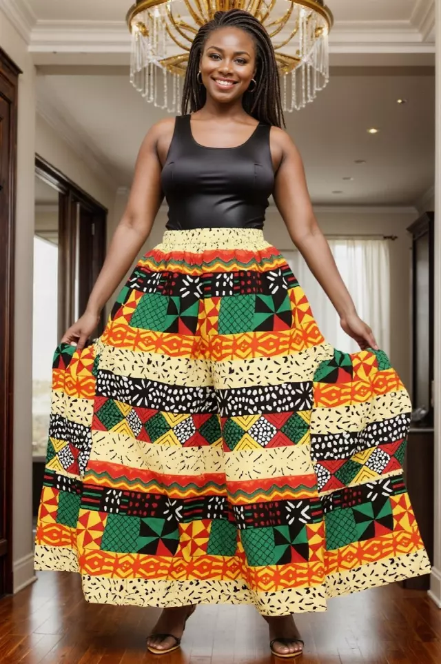 240 - NEW PRINT ALERT!! Ankara Palazzo Pants With Big Side Pockets (3 PCS PRE-PACK) - $20.00 Each — One Size (4 - 24) / Print-619