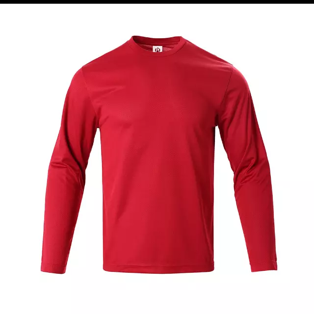 MEN'S PERFORMANCE T SHIRT WITH POLYESTER MICRO MESH FABRIC - Style #MS907 - $4.50/Unit MINIMUM 24 PCS - PLEASE SEE DESCRIPTION - S-2XL — Red