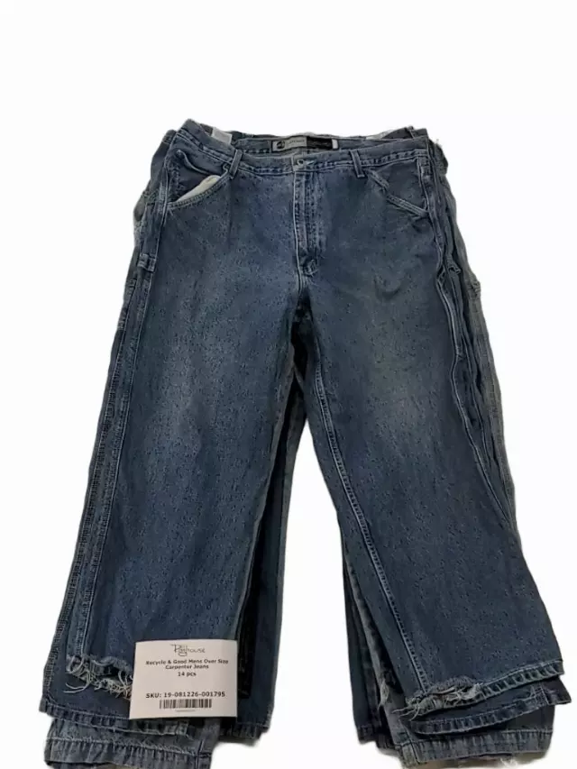 Recycle & Good Mens Over Size Carpenter Jeans 14 pcs