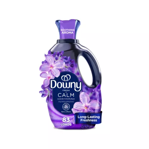 Downy Ultra Soft Fabric Softener Liquid Calm Lavender & Vanilla Bean 56oz Case Pack 4