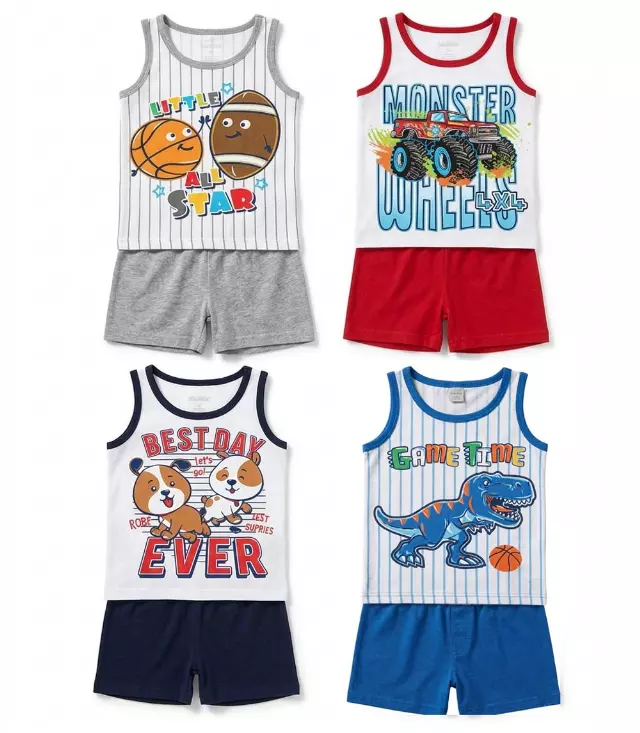 TEDDY BOOM Newborn Layette Tank Sets (4 DZ Minimum)- 0100100