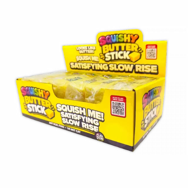 Fun Doh™ Slow Rise Small Butter Squishy - 12 Pieces Per Retail Ready Display 26732