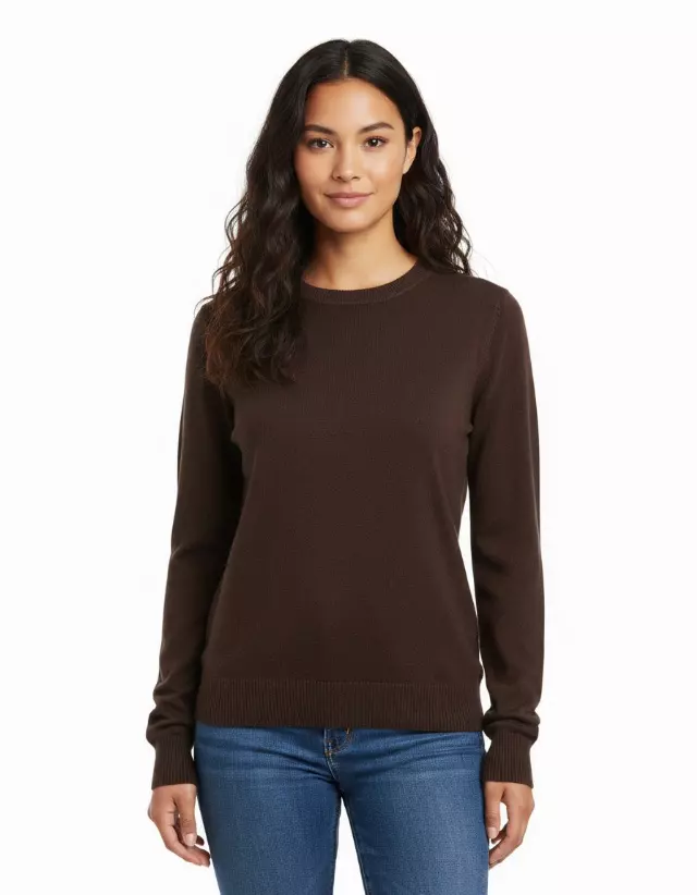Crewneck Sweater — Brown / S/M-L/XL