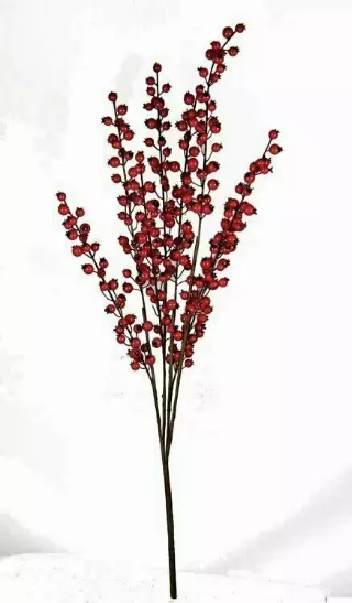 SBX1031 – 32” Red berry bush x 4 stems- Min 6 pcs. – Case Pk 72