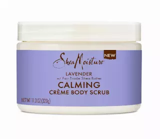 SheaMoisture Creme Body Scrub Lavender Calming Skin Care with Fair Trade Shea Butter 11.3 oz