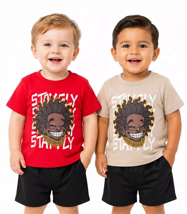 S1OPE Jersey Top Trendy Boy Screen W Rhinestone and Athletic Shorts-1335501