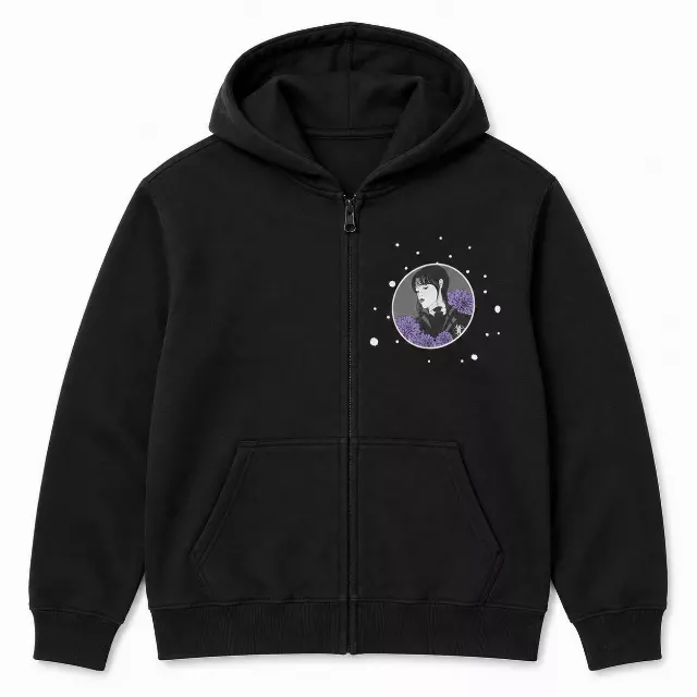 YOUTH GIRLS WEDNESDAY ZIP JACKET HOODIE