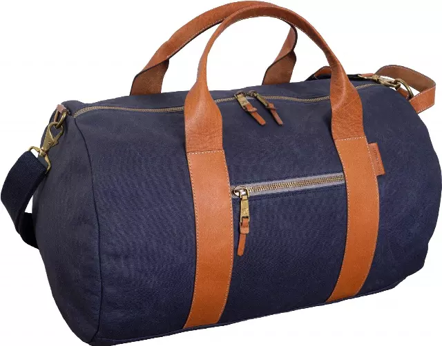 Boarding Pass The Voyager 21" Waxed Canvas Duffel - Navy