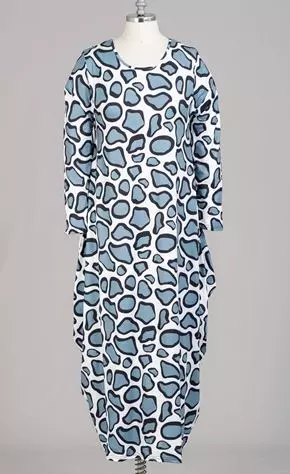 CHH-21083 Animal Print Long Sleeve Maxi Dress - One Size (6-PCS PRE-PACK) ($22.00 Each)