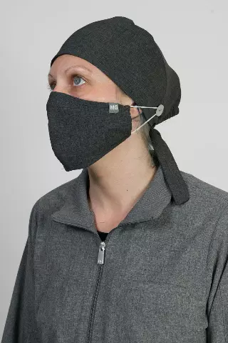 Medgear Scrub Cap and Mask Combo — Heather Charcoal