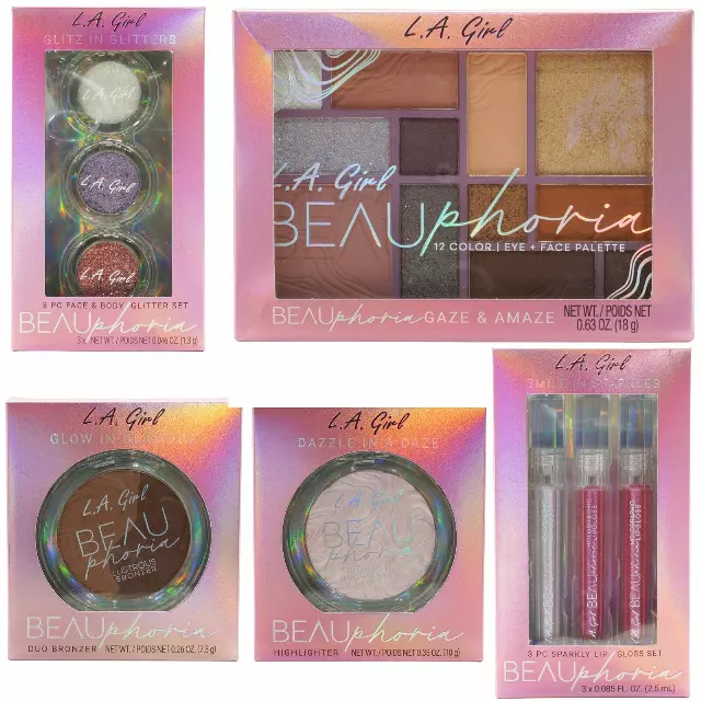 L.A. Girl Beauphoria Cosmetics Collection Assorted - Wholesale 5 Units (G42690ASS)