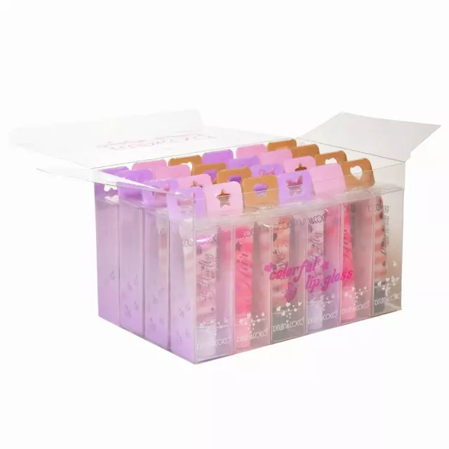 Kevin & Coco Colorful Lip Gloss - Wholesale Display 24 Units (KC248803)