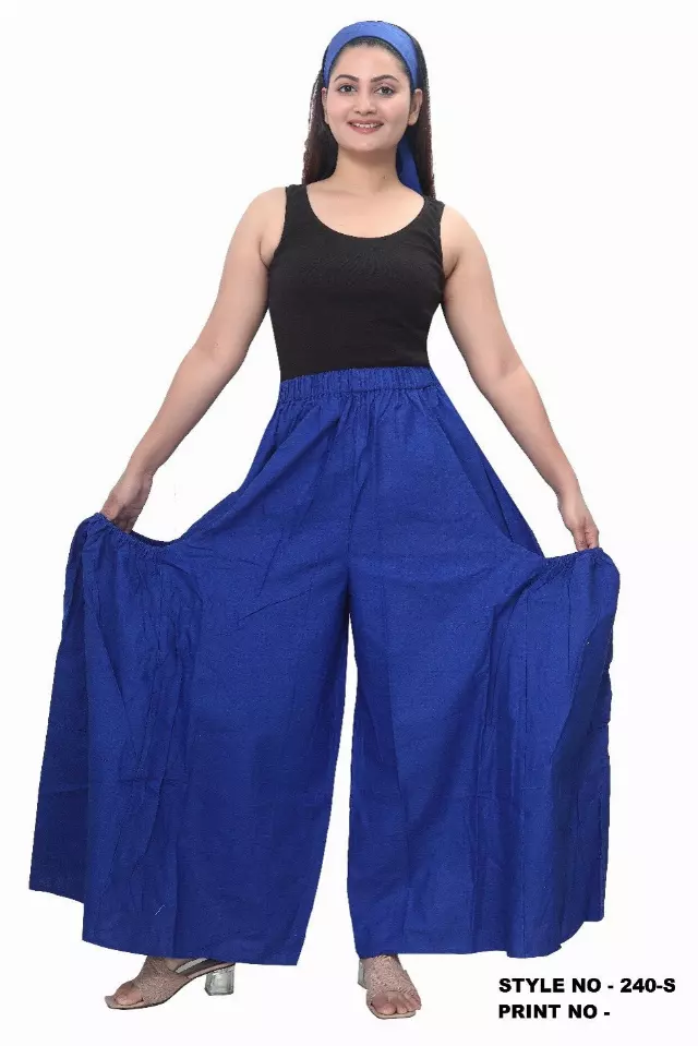 240S - Solid Color Palazzo Pants With Huge Side Pockets (3 PCS PRE-PACK) - $20.00 Each NEW COLORS JUST IN!!