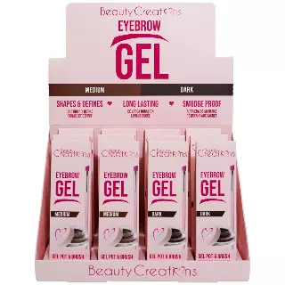 Beauty Creations Gel Eyebrow Long Lasting Waterproof - Wholesale Display 12 Units (EGD01)