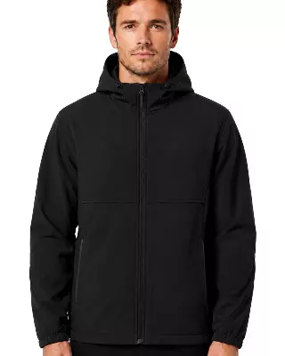 Men's Hooded Softshell Jacket #K04 — Black / S-M-L-XL-2XL