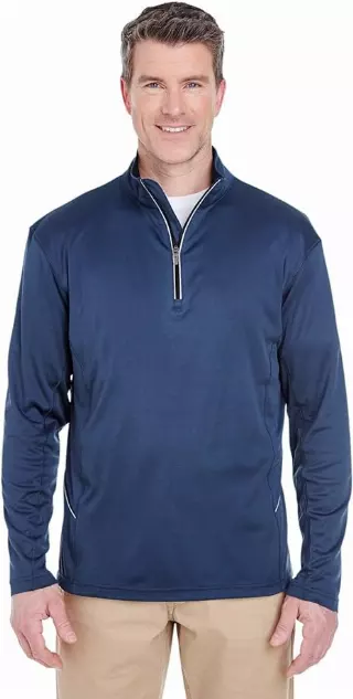 #235-8230 UltraClub Men’s Cool & Dry Sport Quarter-Zip Pullover – $3.75 each (24 Pieces)
