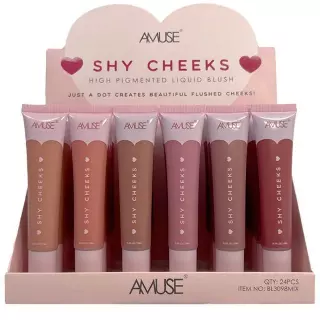 Amuse Shy Cheeks Liquid Blush - Wholesale Display 24 Units (BL3098MIX)