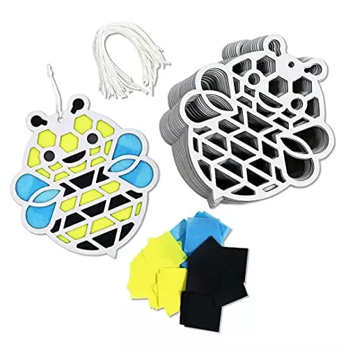 Bumblebee DIY Suncatcher Paper Crafts - 24 Pieces Per Pack KP4270