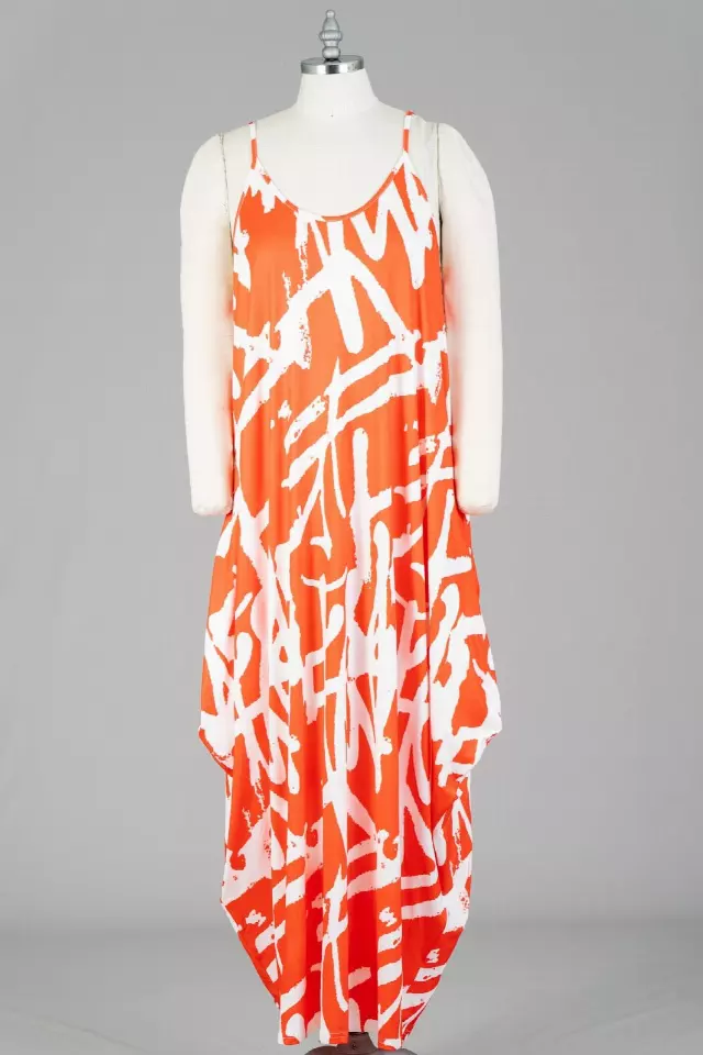 CHH21037 Print Knit Maxi Dress - One Size (6-PCS PRE-PACK- 6 Assorted Colors) ($20.00 Each)