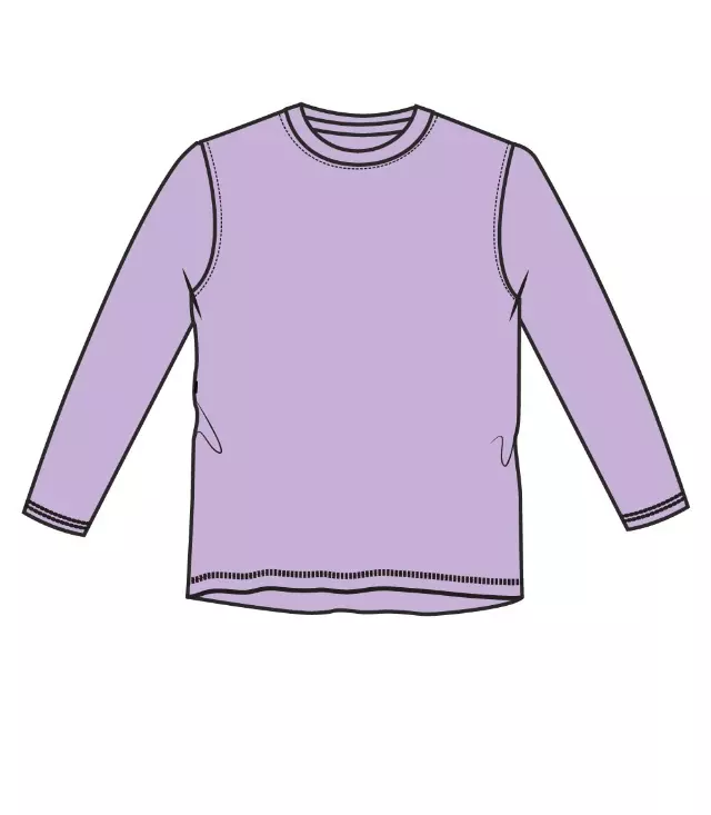 Performance L/S Crew Neck Lavender - 7686009