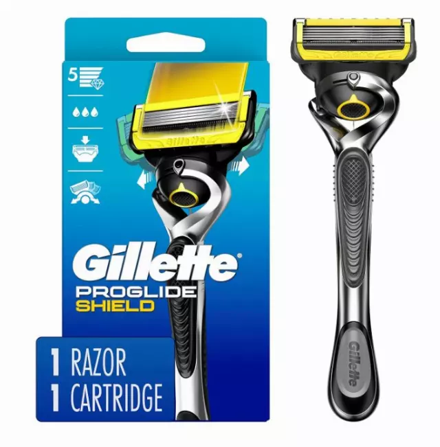 Gillette ProGlide Shield Razor for Men, Handle + 1 Blade Refill
