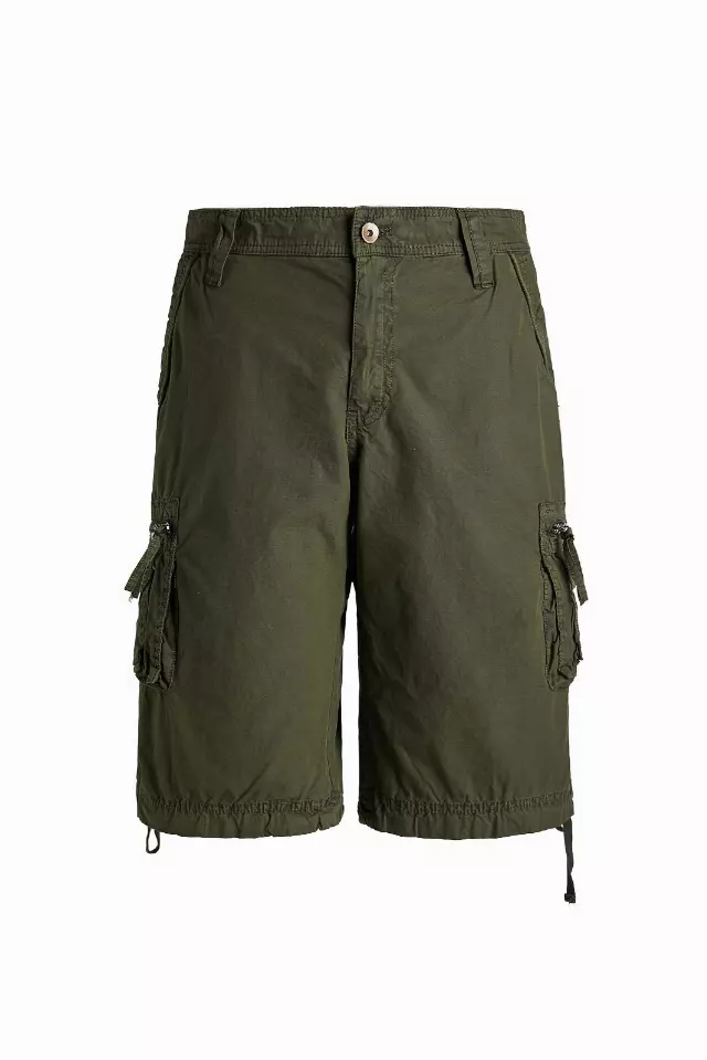 Men's Twil 8 Pocket 100% Cotton Cargo Short- Style #MP413- $10.90/Unit — 30-38 (WHOLESALE ONLY) / Ranger Green