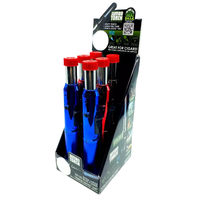 Jumbo Torch Stick Lighter - 6 Pieces Per Retail Ready Display 22382