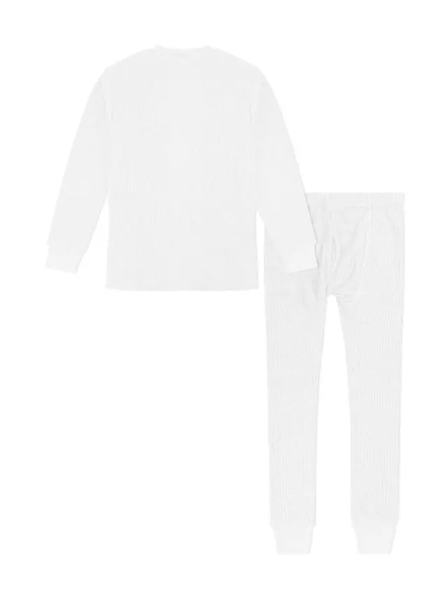 Youth Thermal 2-PC Set — white / Medium