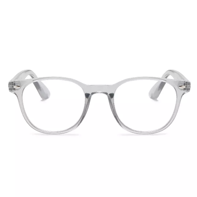 Classic Retro Rounded Reading Glasses in Crystal Pastel Colors RJ11068 — +3.50