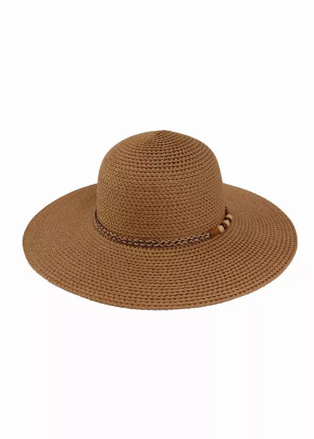 Magid Straw Floppy Hat — Toast · SKU HA-7105S-TOAST