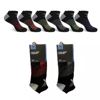 6-Pairs: Super Lite Cushion Low-Cut Socks — Large/XL