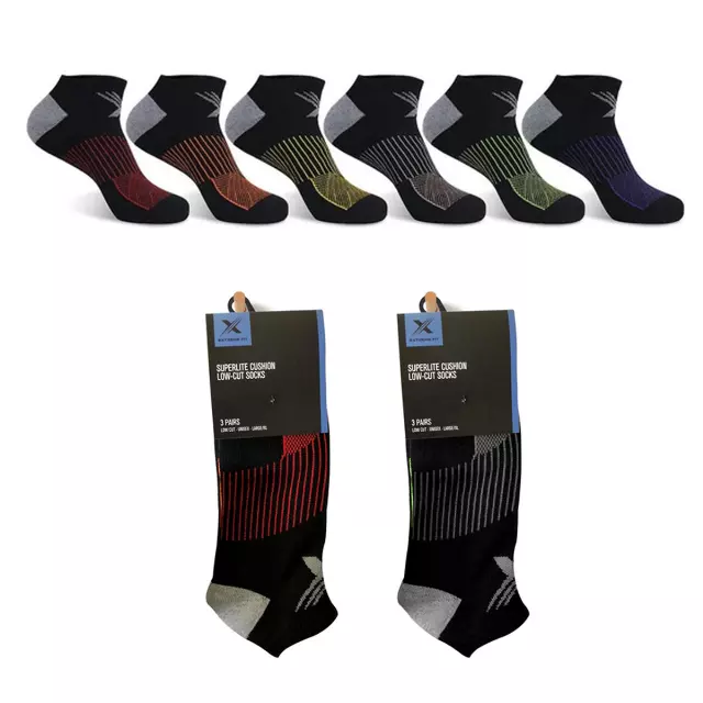 6-Pairs: Super Lite Cushion Low-Cut Socks — Small/Medium
