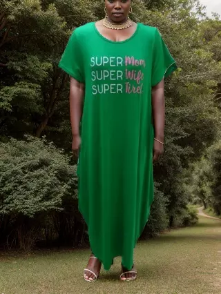 23008 -Super Mom Maxi Dress - One Size (3-PCS PRE-PACK) ($20.00 Each)