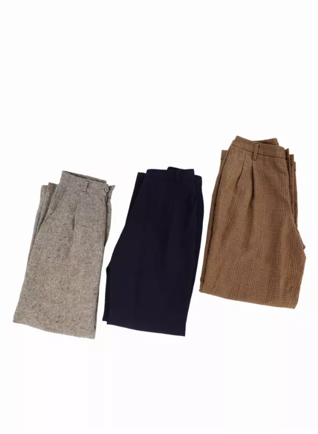 Vintage Men's High-Waisted Trouser Mix of 20 Pcs