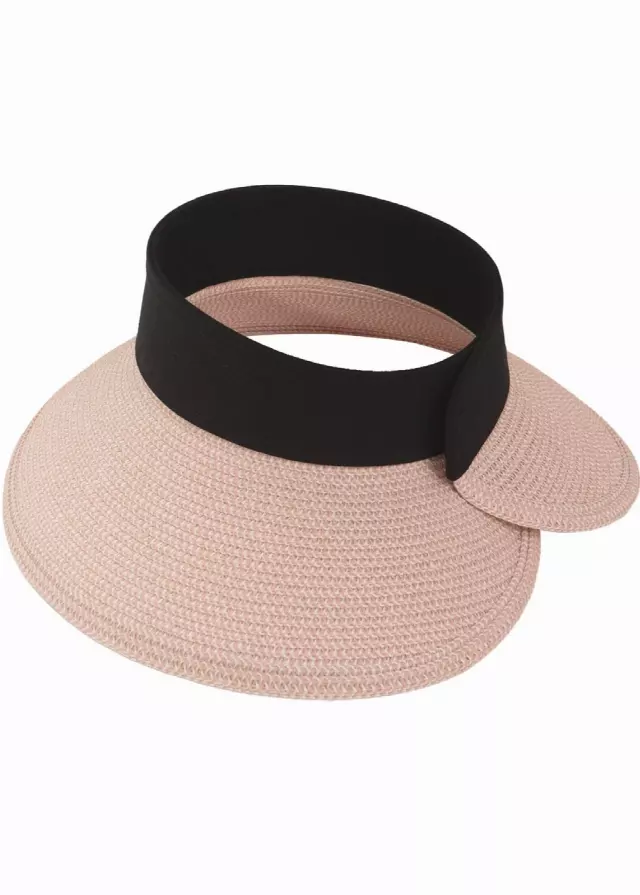 Magid Straw Visor — Blush