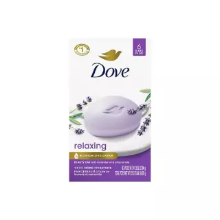 Dove Relaxing Lavender Beauty Bar 3.75oz 6 Count – Case Pack 12