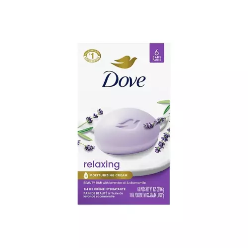 Dove Relaxing Lavender Beauty Bar 3.75oz 6 Count – Case Pack 12