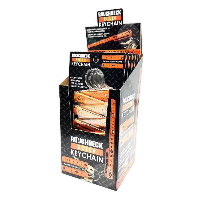Roughneck Ruler Keychain - 6 Pieces Per Retail Ready Display 25118