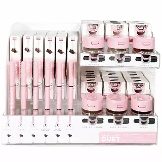Beauty Creations Duet Brow Powder + Pomade Gel Tint + Brow Pencil - Wholesale 72 Units + 12 Tester (DUET-PODPT)