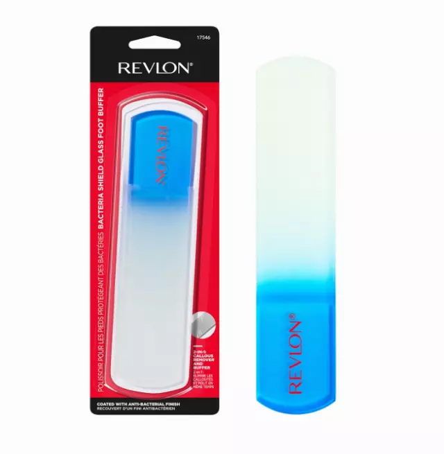 Revlon Glass Foot File and Buffer, Pedicure Tool, Callus and Dead Skin Remover, 1 CountRevlon Glass Foot File and Buffer, Pedicure Tool, Callus and Dead Skin Remover, 1 Count