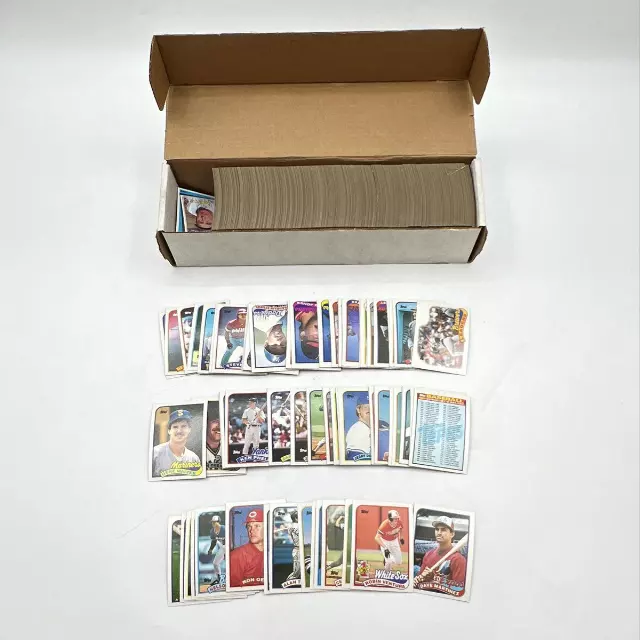 Baseball Card Lot 1989 Topps Mixed Players 7 Lbs Approximately 800 Cards