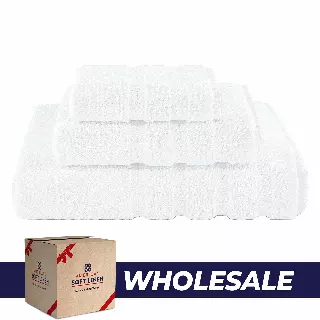 3 Piece 100% Cotton Extra Fluffy and Soft Luxury Turkish Towel Set with 20 Different Colors - 20 Set Case Pack