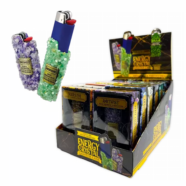 Energy Crystal Lighter Case - 12 Pieces Per Retail Ready Display 26613