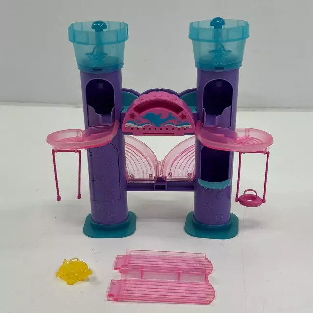 Vintage Collectible Mattel Polly Pocket Wild Waves Castle Slide Play Set Lot