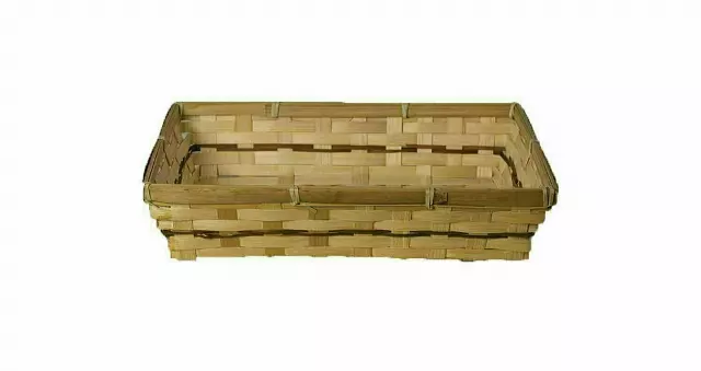 MS1027-12 – 12”x8” rect. bamboo tray 3” deep N-Liner-“each” Min 12 – Case 40 pcs