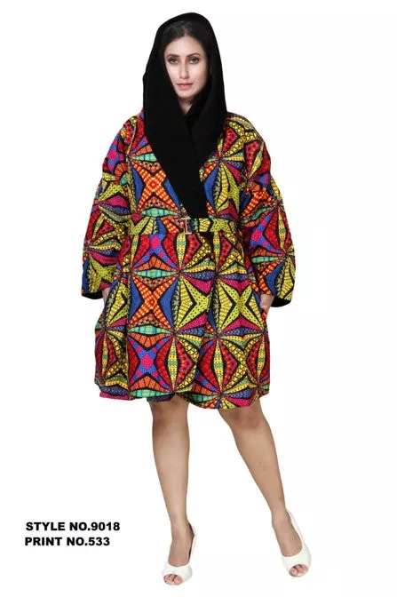 9018 - Reversible Suede Jacket - One Size (3pcs PRE-PACK) ($40 Each) — One Size / Print-533