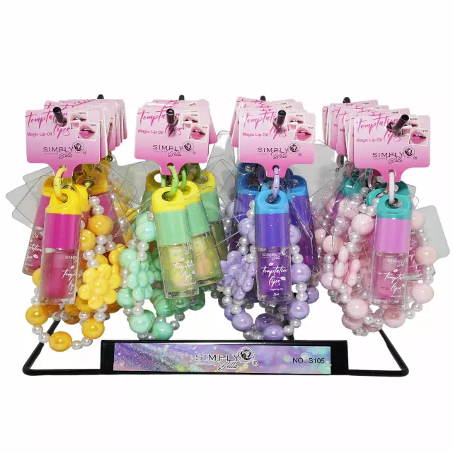 Simply Bella Temptation Lips - Magic Lip Oil - Wholesale Display 32 Units (S105)