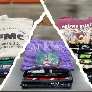 Pick 3 Custom 50lb T-Shirt Bale — Rock / Music / Vintage Graphics / TV / Movies